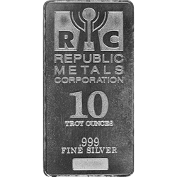 SILVER BARS 10 OZ - 10 OZ SILVER BAR REPUBLIC
