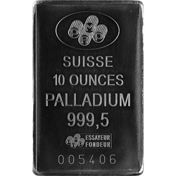PALLADIUM BARS 10 OZ - 10 OZ PALLADIUM BAR CREDIT SUISSE