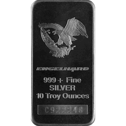 SILVER BARS 10 OZ - 10 OZ SILVER BAR ENGELHARD