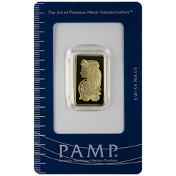 GOLD BARS ASSORTED WEIGHTS - 10 GRAM GOLD BAR PAMP