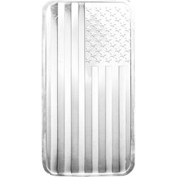 SILVER BARS 10 OZ - 10 OZ SILVER BAR FLAG