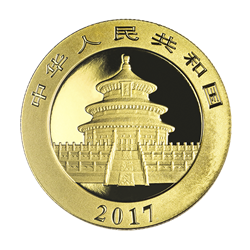 CHINESE GOLD PANDA - 2017 15 GRAM CHINESE GOLD PANDA
