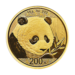 CHINESE GOLD PANDA - 2018 15 GRAM CHINESE GOLD PANDA