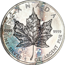 CANADIAN SILVER - 1 OZ CANADIAN SILVER MAPLE LEAF LOW PREMIUM