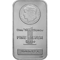 SILVER BARS 1 OZ - 1 OZ SILVER BAR MORGAN