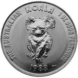 AUSTRALIAN PLATINUM - 1 OZ AUSTRALIAN PLATINUM KOALA