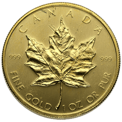 CANADIAN GOLD - 1 OZ CANADIAN GOLD MAPLE LEAF SCRUFFY