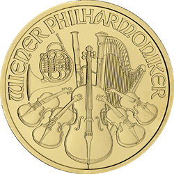 AUSTRIAN GOLD PHILHARMONIC - 1 OZ AUSTRIAN GOLD PHILHARMONIC