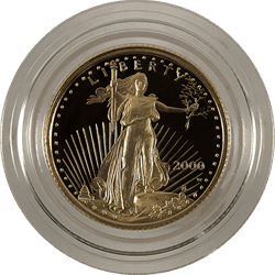 AMERICAN PROOF GOLD EAGLE - 1/10 OZ AMERICAN GOLD EAGLE PROOF (CAPSULE ONLY)