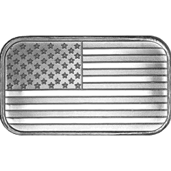 SILVER BARS 1 OZ - 1 OZ SILVER BAR FLAG