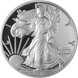 AMERICAN PROOF SILVER EAGLE - 2016 1 OZ AMERICAN SILVER EAGLE PROOF