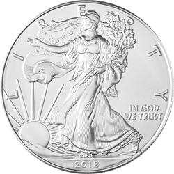 AMERICAN SILVER EAGLE - 2018 1 OZ AMERICAN SILVER EAGLE