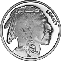 SILVER ROUNDS 1 OZ - 1 OZ SILVER ROUND BUFFALO