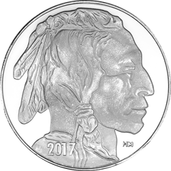 SILVER ROUNDS 1 OZ - 1 OZ SILVER ROUND BUFFALO HIGHLAND MINT