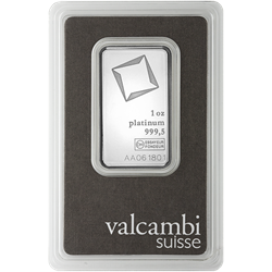 PLATINUM BARS 1 OZ - 1 OZ PLATINUM BAR VALCAMBI