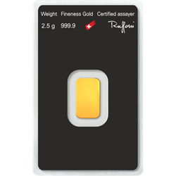 GOLD BARS ASSORTED WEIGHTS - 2.5 GRAM GOLD BAR REPUBLIC