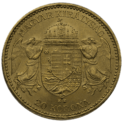 WORLD GOLD - 20 CORONA AUSTRIAN GOLD COIN