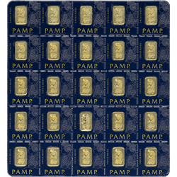 GOLD BARS ASSORTED WEIGHTS - 25 GRAM GOLD MULTIGRAM PAMP