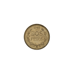 MEXICAN GOLD PESO - 2 PESO MEXICAN GOLD COIN