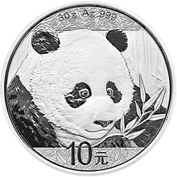 CHINESE SILVER PANDA - 2018 30 GRAM CHINESE SILVER PANDA