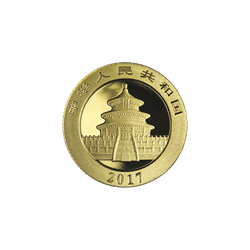 CHINESE GOLD PANDA - 2017 3 GRAM CHINESE GOLD PANDA