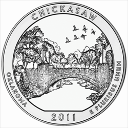AMERICA THE BEAUTIFUL - 2011 5 OZ SILVER ATB CHICKASAW