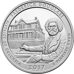 AMERICA THE BEAUTIFUL - 2017 5 OZ SILVER ATB FREDERICK DOUGLASS