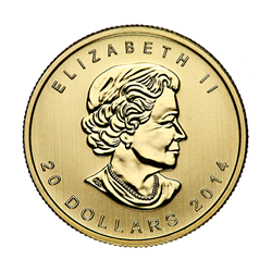 CANADIAN GOLD - 1/2 OZ CANADIAN GOLD MAPLE LEAF