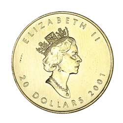 CANADIAN GOLD - 1/2 OZ CANADIAN GOLD MAPLE LEAF - NO PLASTIC