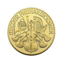 AUSTRIAN GOLD PHILHARMONIC - 1/2 OZ AUSTRIAN GOLD PHILHARMONIC