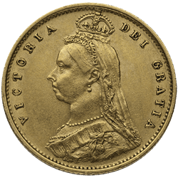 WORLD GOLD - 1/2 ENGLISH GOLD SOVEREIGN