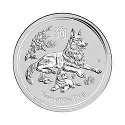 AUSTRALIAN SILVER - 2018 1/2 OZ PERTH SILVER DOG