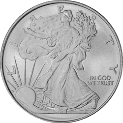 SILVER ROUNDS FRACTIONAL - 1/2 OZ SILVER ROUND WALKING LIBERTY
