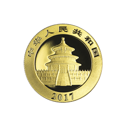 CHINESE GOLD PANDA - 2017 8 GRAM CHINESE GOLD PANDA