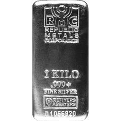 SILVER BARS ASSORTED WEIGHT - KILO SILVER BAR REPUBLIC