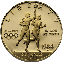 U.S. GOLD BULLION - $10 GOLD OLYMPIC COIN