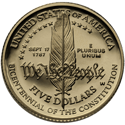 U.S. GOLD BULLION - $5 MODERN GOLD COMMEM